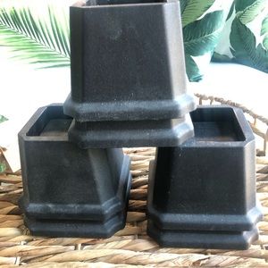 6) Bed Risers 4 Inch Heavy Duty